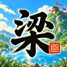 墨染梁山 app icon: the character 梁 over Liangshan marsh